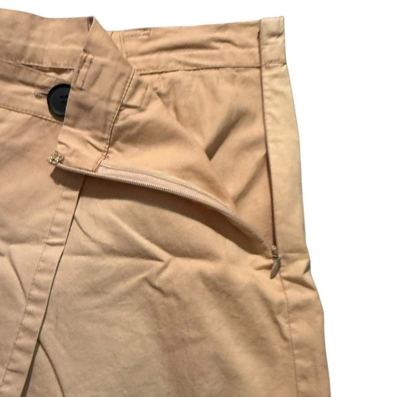 Beige utility-style skort with built-in shorts and a faux wrap front. - Picture 5 of 8